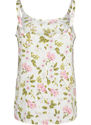 FLASH - Top with print, Off White Flower, Packshot image number 1