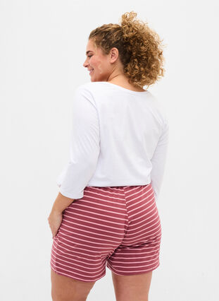 Cotton shorts with pockets, Apple Butter Stripe, Model image number 0