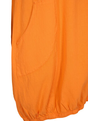 Short-sleeved cotton dress, Orange Tiger, Packshot image number 3
