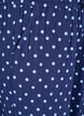 Loose trousers in patterned cotton muslin, Blue, Packshot image number 2