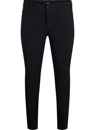 Slim fit trousers with pockets, Black, Packshot image number 0