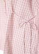 Loose checked shirt with a tie-belt, Rose, Packshot image number 3