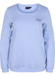 Cotton sweatshirt with text print, Blue Heron, Packshot image number 0