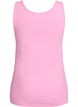 Solid color basic top in cotton, Pink, Packshot image number 1