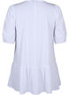 Tunic in viscose with ties, Bright White, Packshot image number 1
