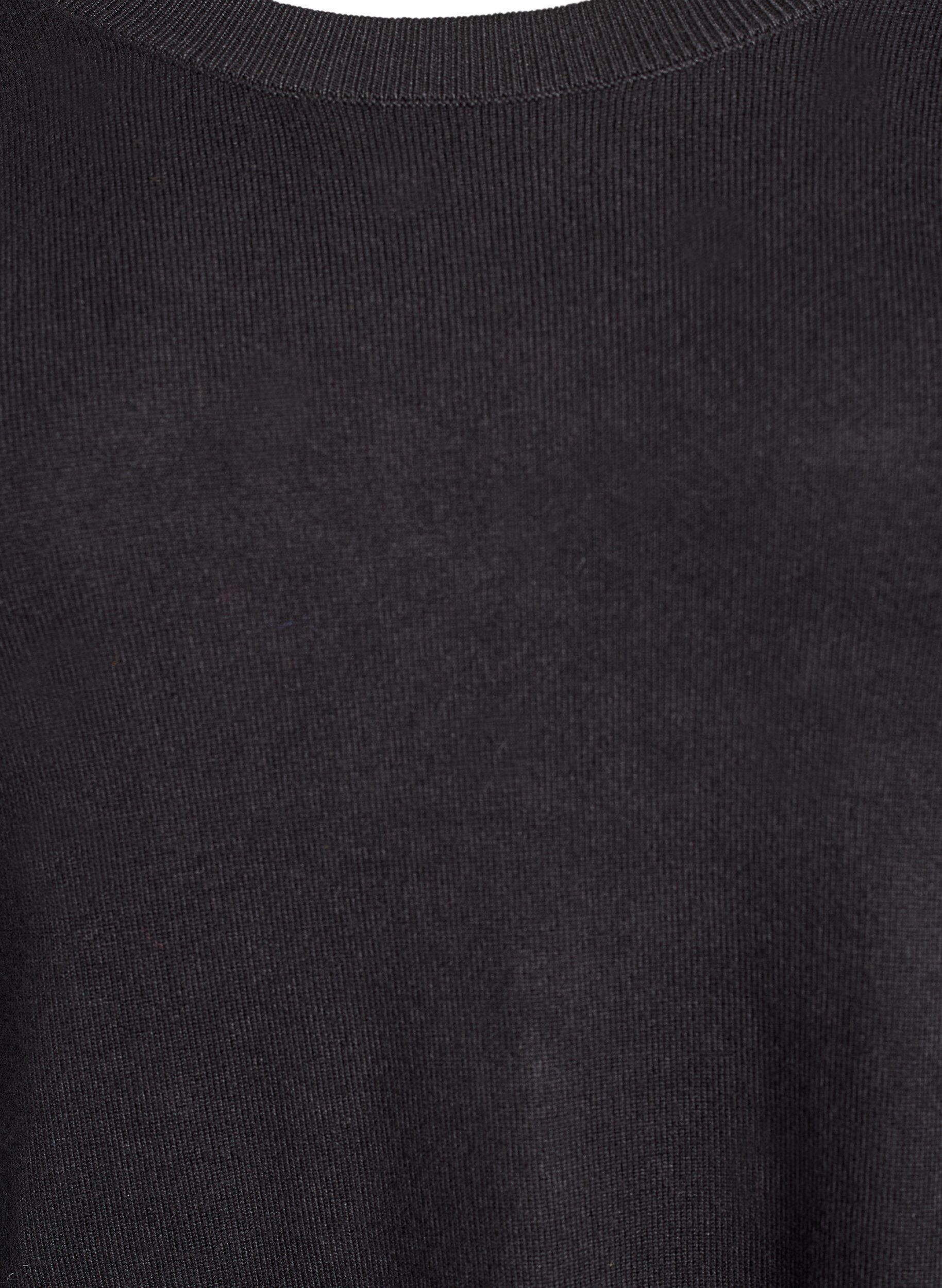 ZizzifashionKnitted blouse with side buttons, Black, Packshot image number 2