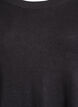Knitted blouse with side buttons, Black, Packshot image number 2