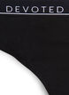 Cotton g-string with a regular waist, Black, Packshot image number 2