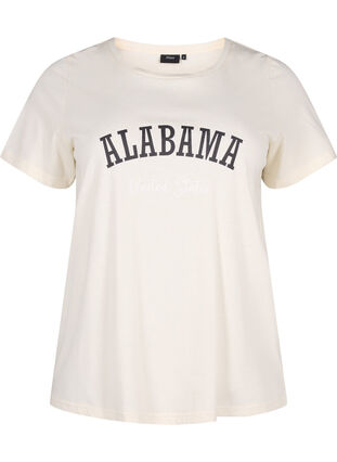 Cotton T-shirt with text, Antique W. Alabama, Packshot image number 0