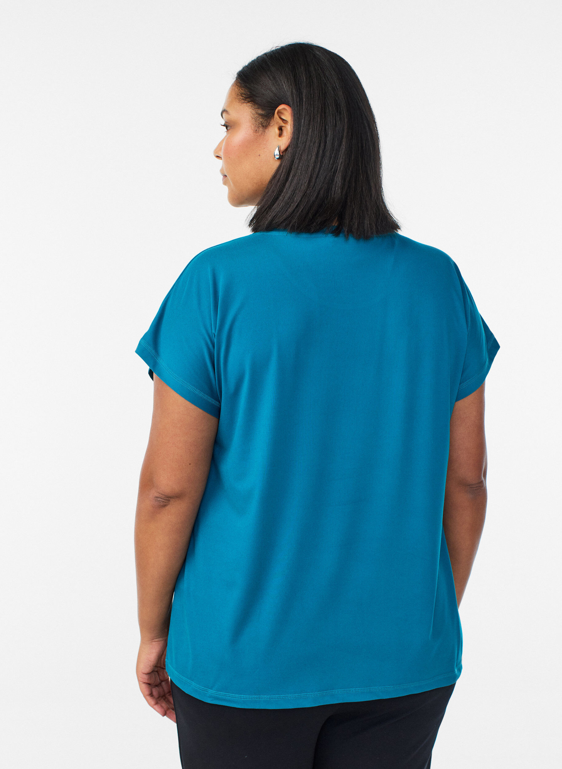 Zizzifashion Solid-coloured training T-shirt, Green, Model image number 2