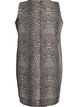 Short sleeveless denim dress with leopard print, Brown, Packshot image number 1
