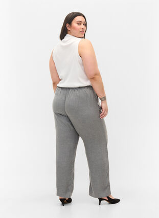 Classic trousers with pockets, Grey Melange, Model image number 1