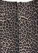 Sleeveless leopard print denim top, Brown, Packshot image number 3