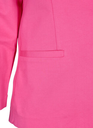 Simple blazer with button, Shocking Pink, Packshot image number 3