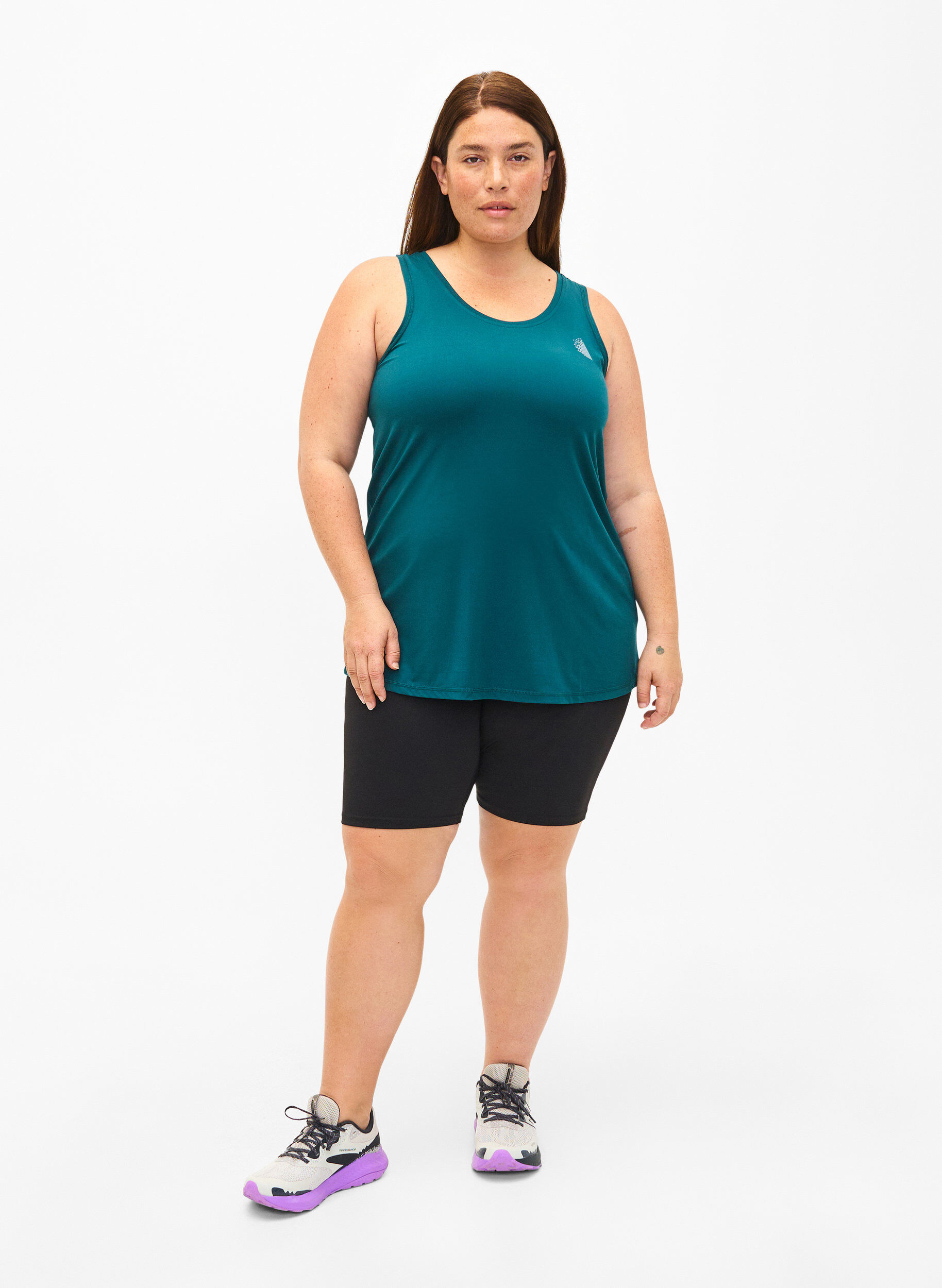 Zizzifashion Training top with a round neck, Deep Teal, Model image number 2