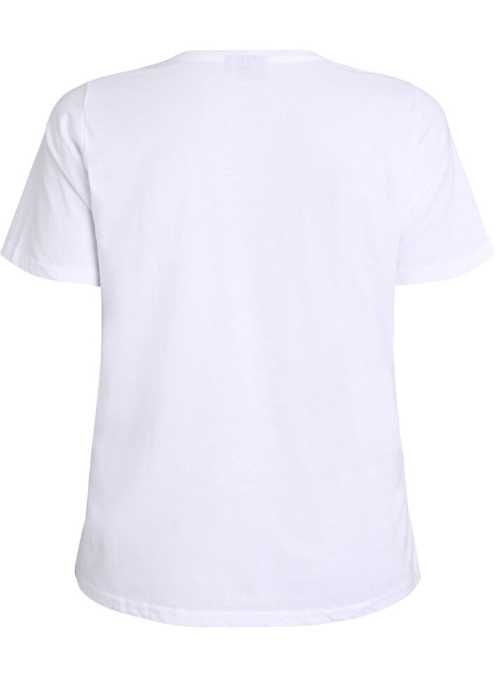 FLASH - T-shirt with motif, White, Packshot image number 1