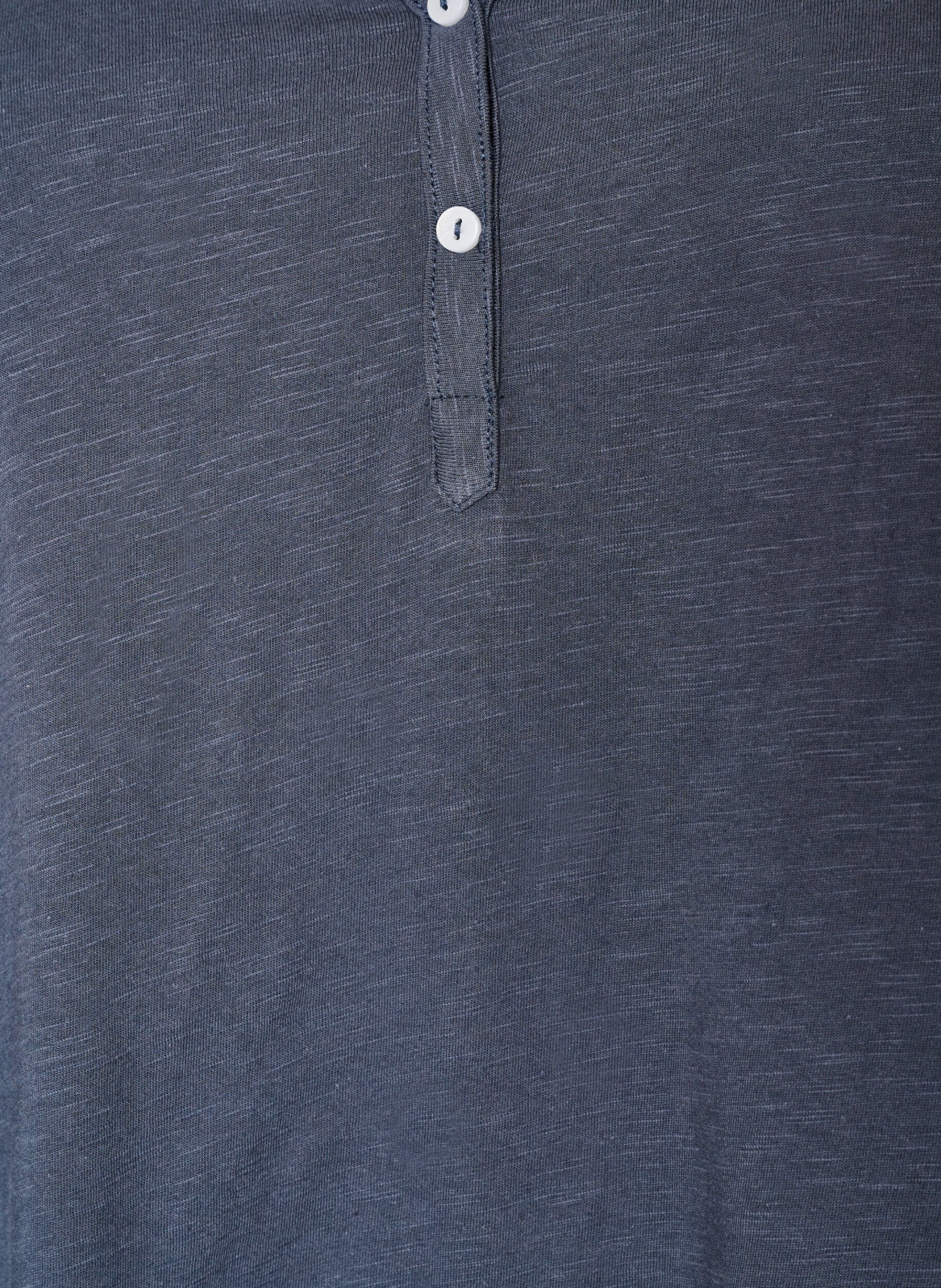 ZizzifashionT-shirt with button detail, Grey, Packshot image number 2