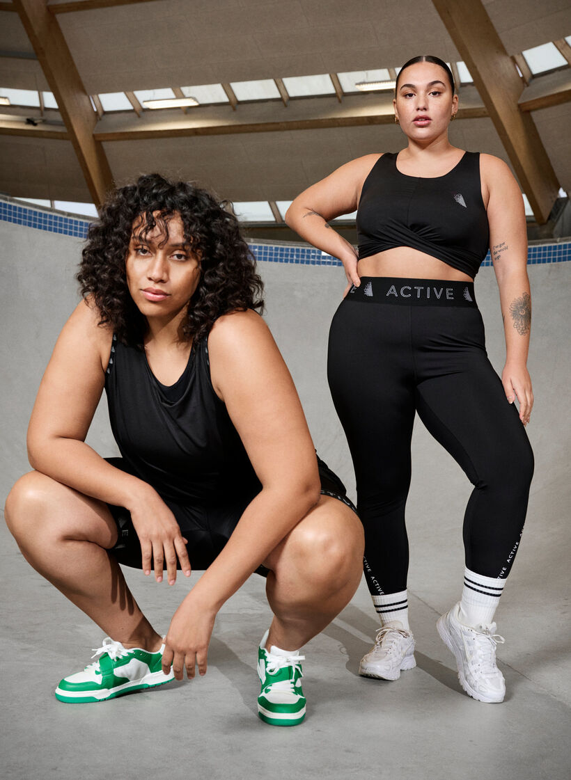 Plain workout top, Black, Image image number 0