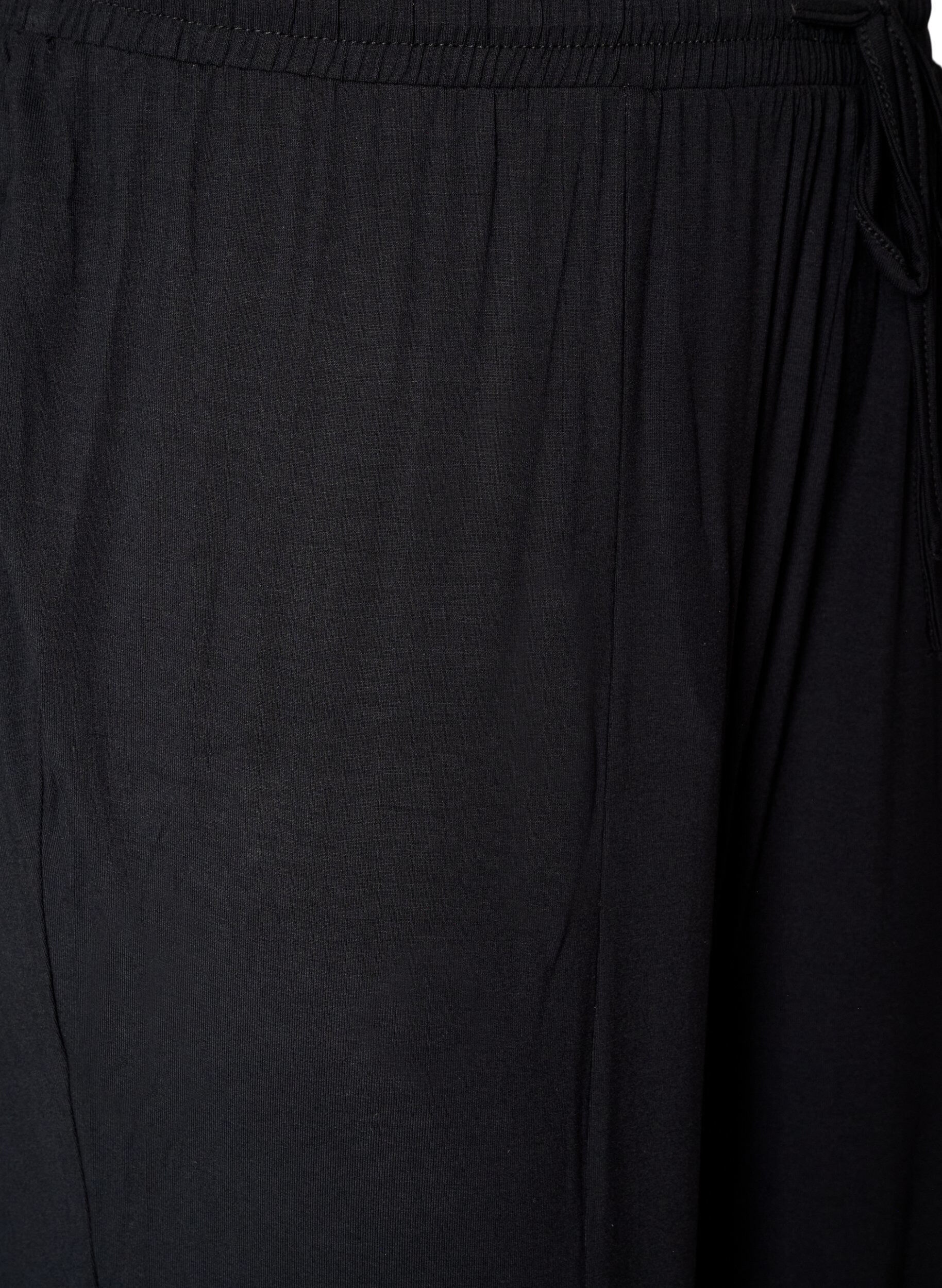 ZizzifashionHigh-waisted jersey balloon trousers, Black, Packshot image number 2