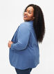 Simple blazer with button closure, Blue, Model image number 2