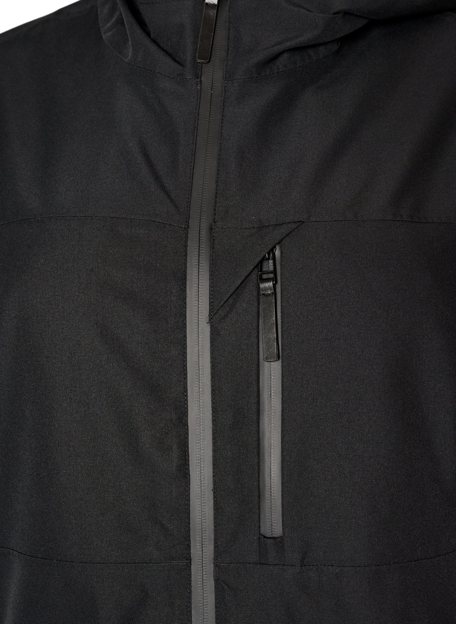 ZizzifashionSki jacket with hood and zip pockets, Black, Packshot image number 2