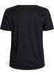 T-shirt with motif, Black, Packshot image number 1