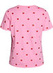 T-shirt in organic cotton with embroidered motifs, Pink, Packshot image number 1