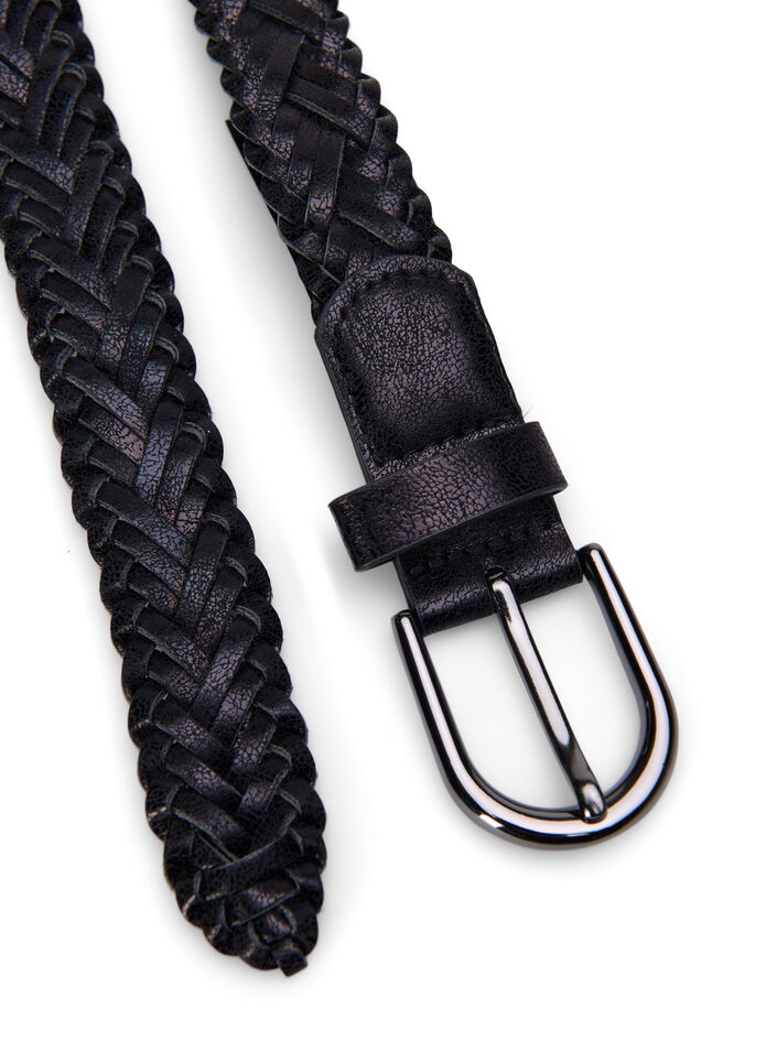 Braided belt, Black, Packshot image number 1