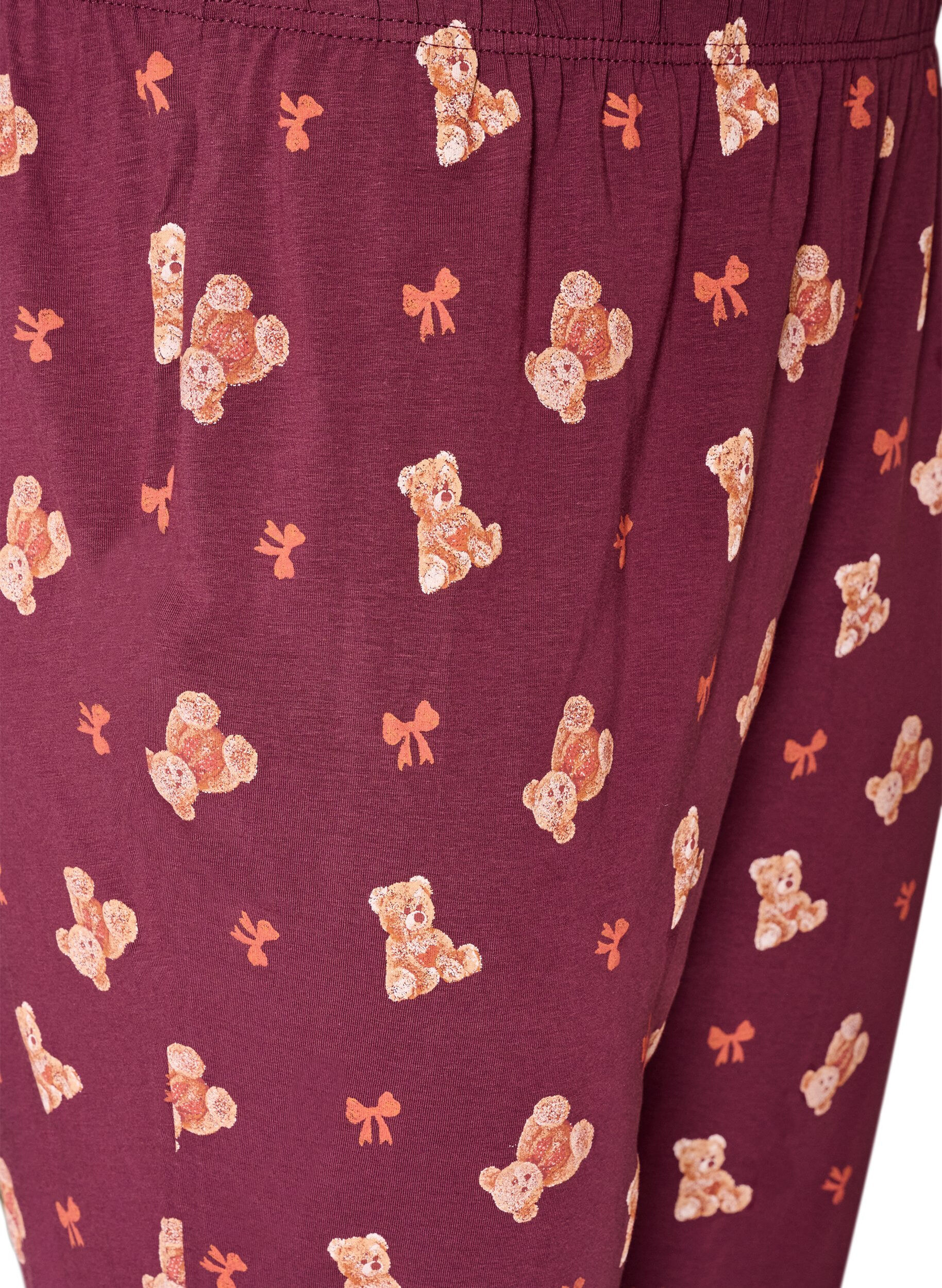 ZizzifashionPrinted pyjama bottoms, Red, Packshot image number 2