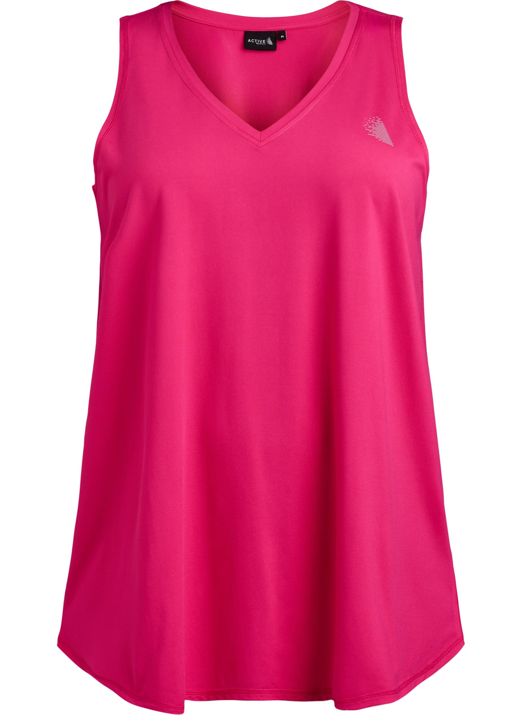 ZizzifashionWorkout top with v-neck, Pink, Packshot image number 0