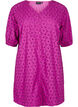 Short dress with embroidered floral pattern, Purple, Packshot image number 0