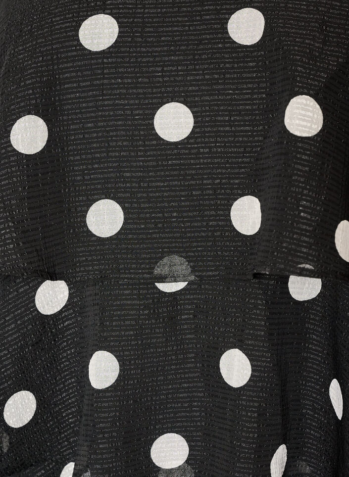 Layered top with ruffles and spaghetti straps, Black, Packshot image number 2
