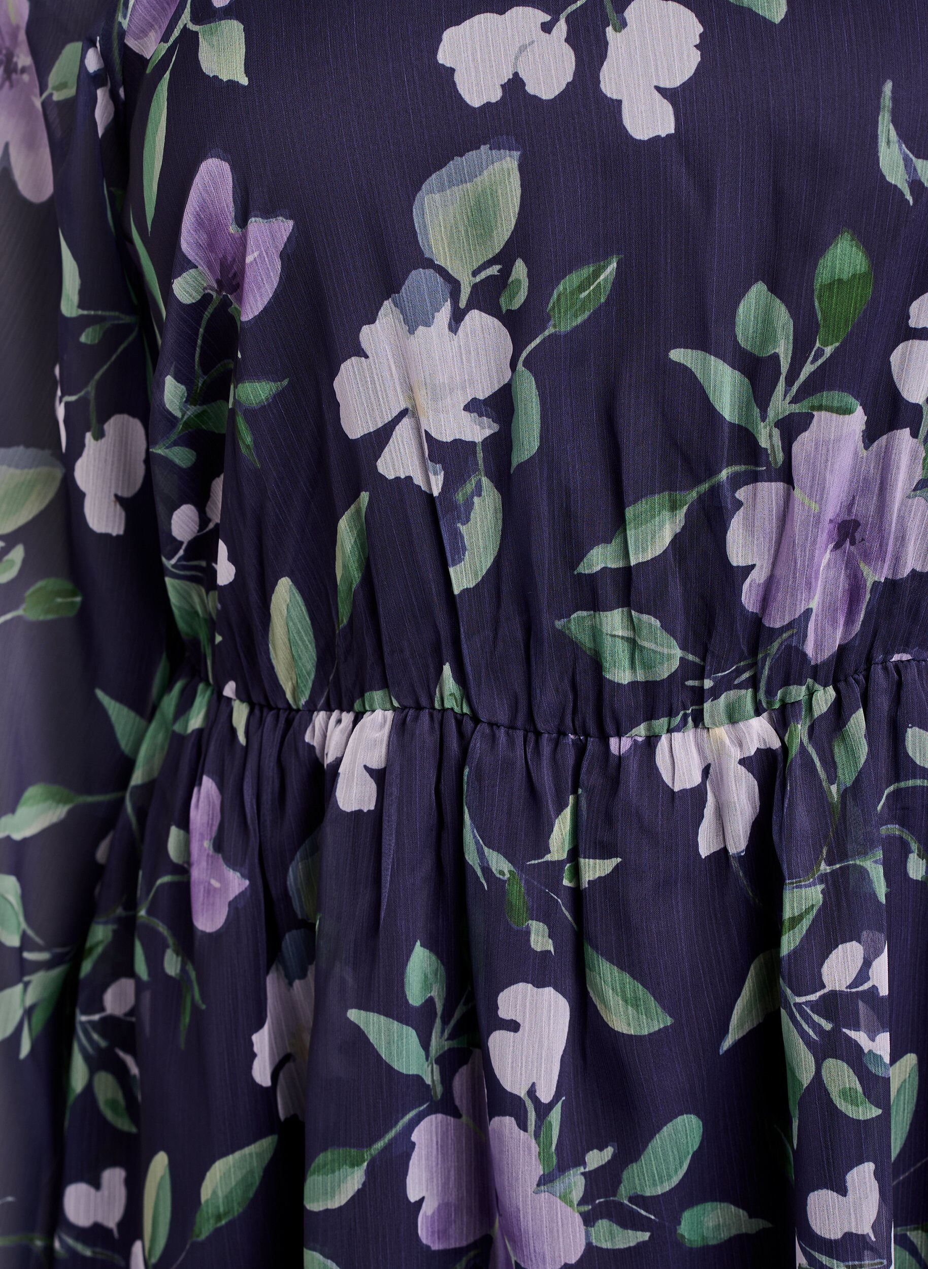 ZizzifashionChiffon party dress with long sleeves, Blue, Packshot image number 2
