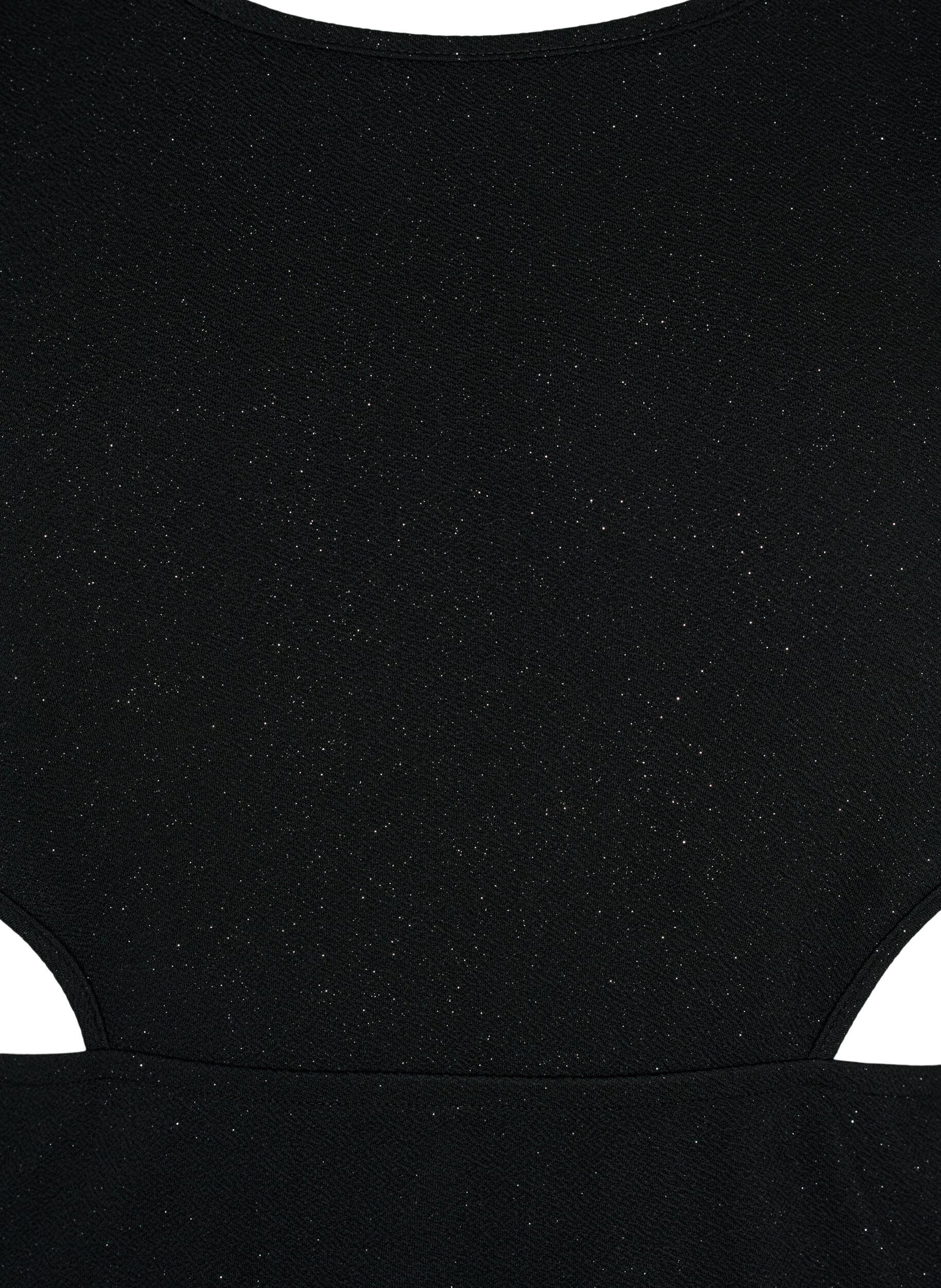 Zizzifashion Sleeveless dress with cut-out section, Black, Packshot image number 2