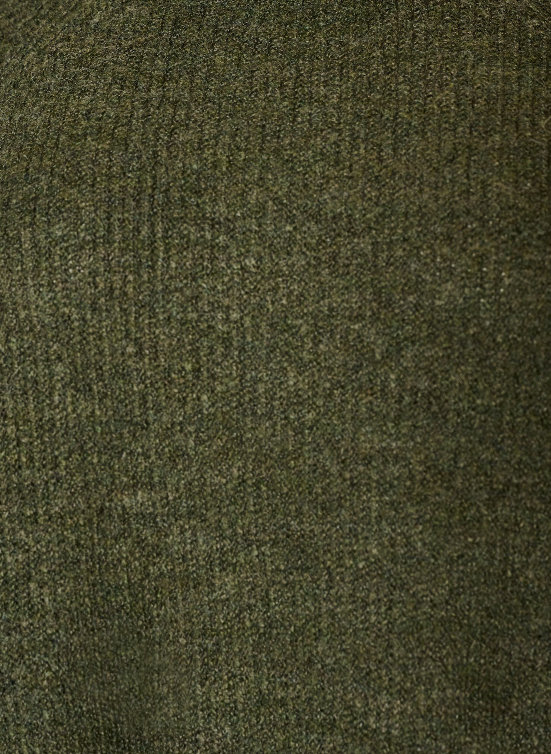 ZizzifashionRibbed jumper with 3/4 sleeves, Green, Packshot image number 2
