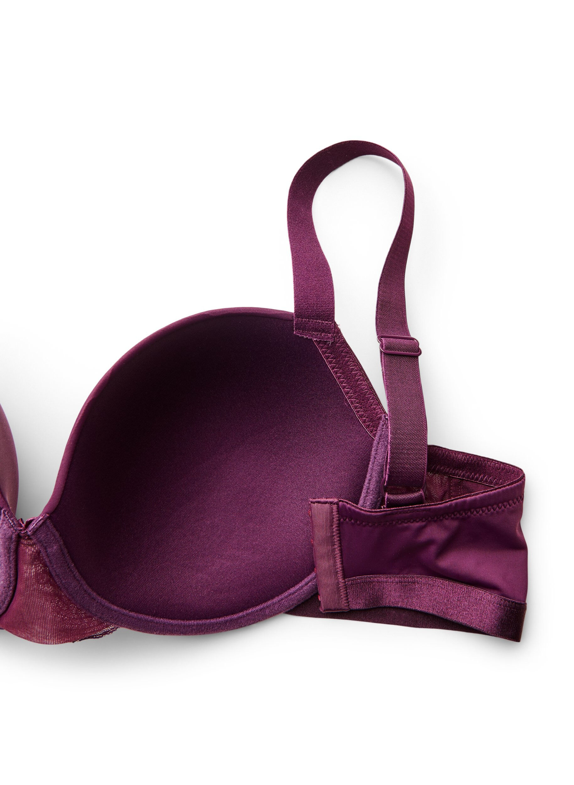 ZizzifashionMoulded bra with mesh, Purple, Packshot image number 3