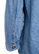 Denim shirt with half placket and chest pockets, Light Blue, Packshot image number 3
