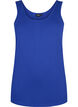 Solid color basic top in cotton, Blue, Packshot image number 0