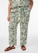 High-waisted viscose trousers, Green, Model image number 2
