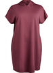 Short sleeve sweat dress in modal mix, Brown, Packshot image number 0
