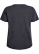 Organic cotton t-shirt with print, Dark Grey, Packshot image number 1