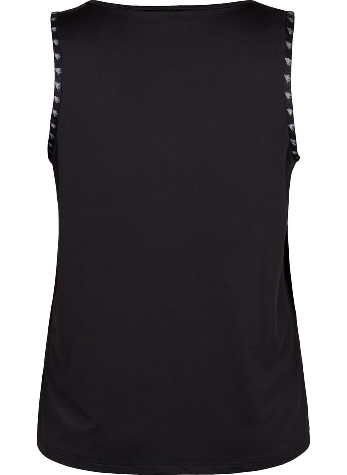 Plain workout top, Black, Packshot image number 1