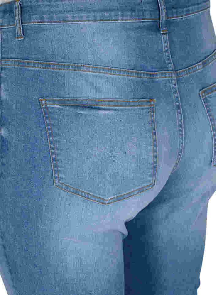 Emily jeans with slim fit and normal waist, Blue denim, Packshot image number 3