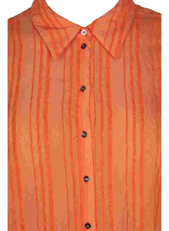 Long striped shirt with long sleeves, Harvest Pumpkin, Packshot image number 2
