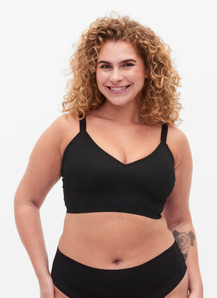Invisible bra, Black, Model image number 0
