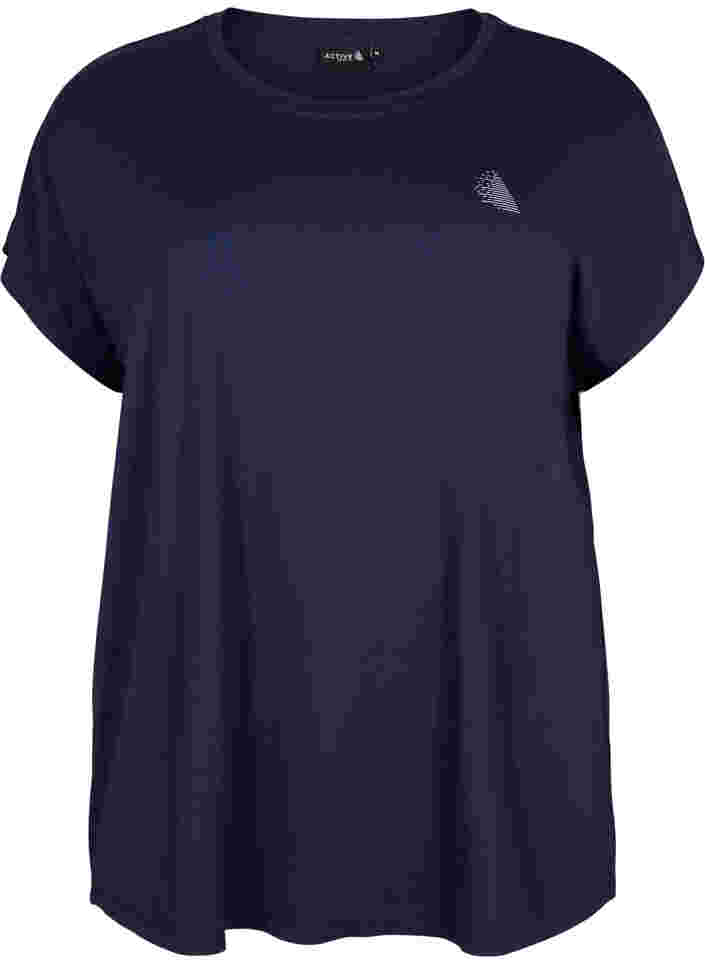 Short sleeved workout t-shirt, Night Sky, Packshot