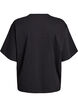 Oversized T-shirt with half sleeves, Black, Packshot image number 1