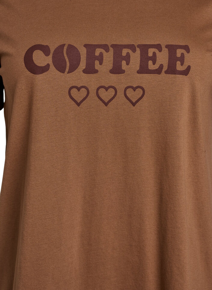 T-shirt with motif, Brown, Packshot image number 2