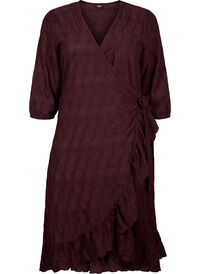 FLASH - Wrap Dress with 3/4 Sleeves