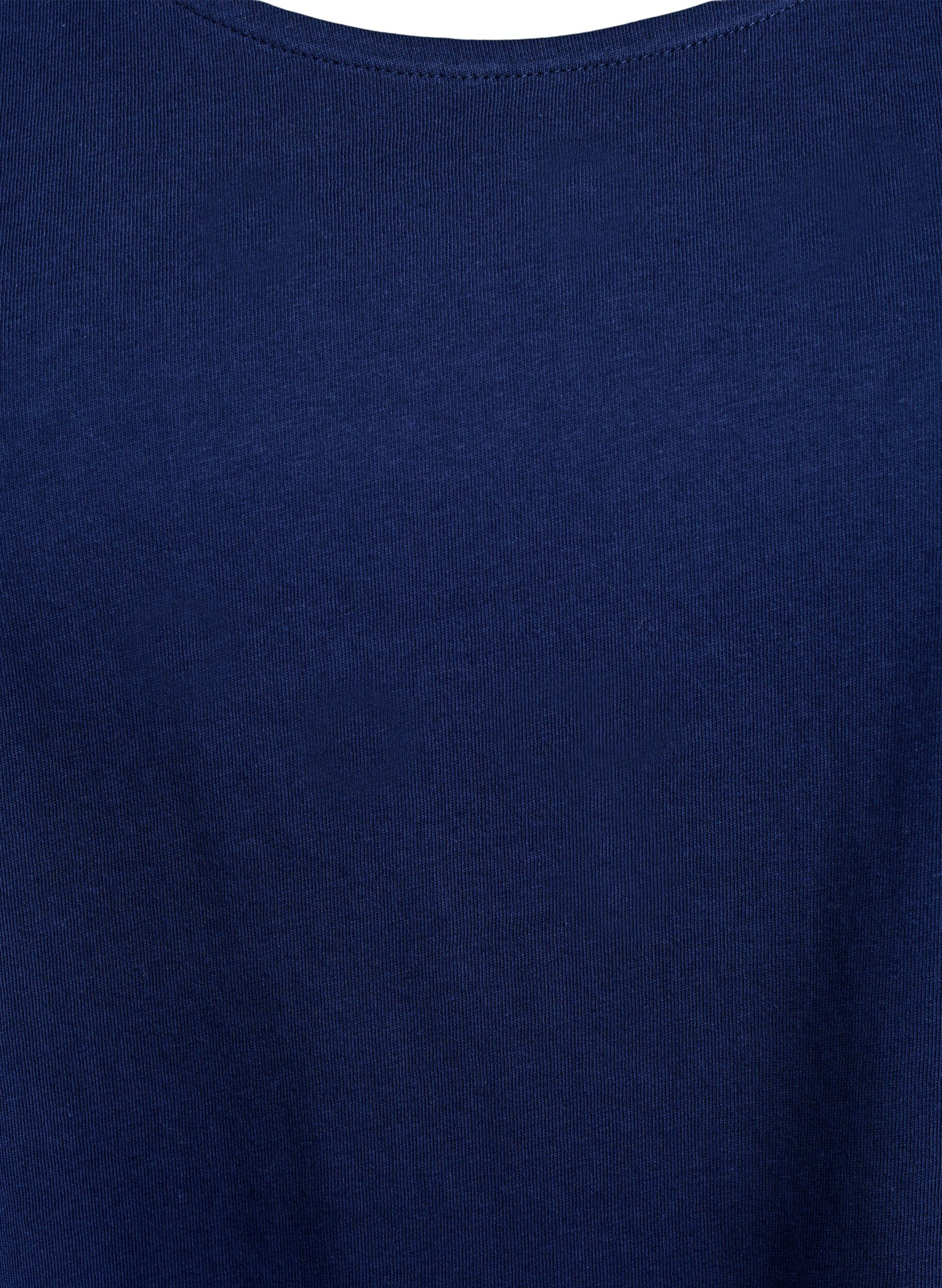 Zizzifashion Cotton top with a-shape, Blue, Packshot image number 2